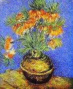 Vincent Van Gogh Crown Imperial Fritillaries in Copper Vase oil on canvas